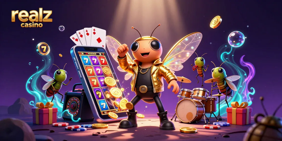 Win big with realz casino through exciting slot games featuring vibrant characters and dynamic gaming elements.