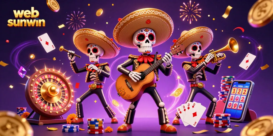 Experience the thrill of web sunwin with vibrant casino characters and dynamic gaming elements.